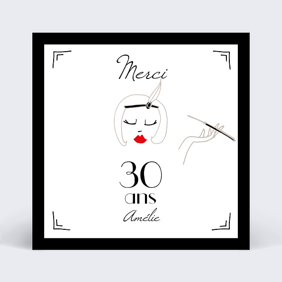 Remerciements Anniversaire Gatsby
