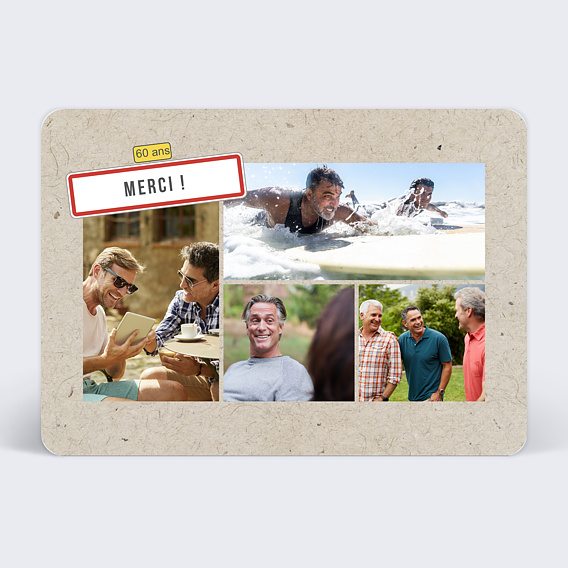 Remerciement Anniversaire Panneau Popcarte