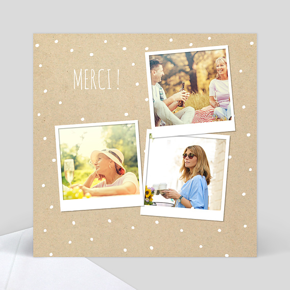 Remerciements Anniversaire Pois