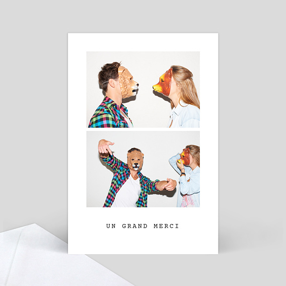 Remerciements Anniversaire Polaroid Simple II