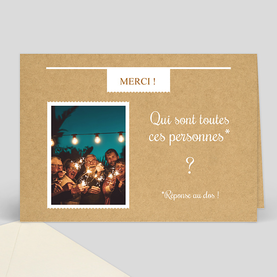 Remerciements Anniversaire Qui est-ce ? 