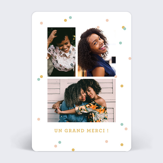 Carte remerciement anniversaire Rigolo