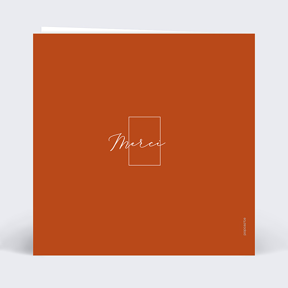 Carte remerciement anniversaire Été Indien Verso