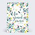 Carte remerciement anniversaire Floral Atmosphere