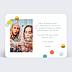 Carte remerciement anniversaire Confettis Chic Verso