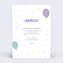 Carte remerciement anniversaire Anniversaire Surprise Verso