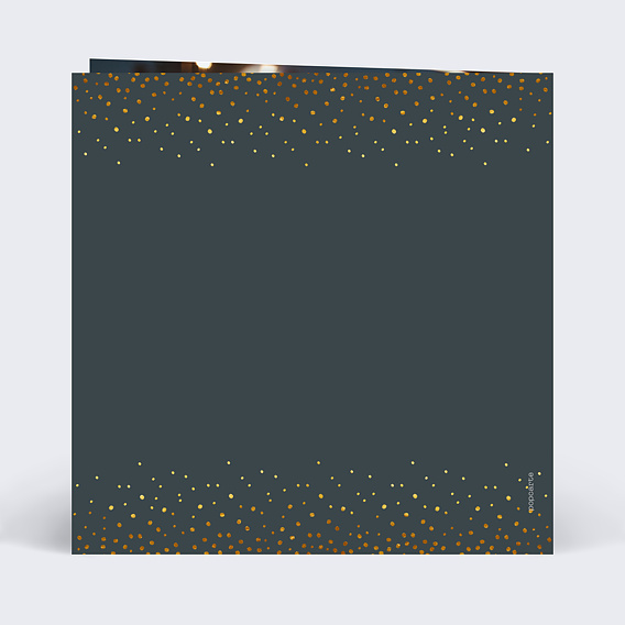 Carte remerciement anniversaire Élégance Verso