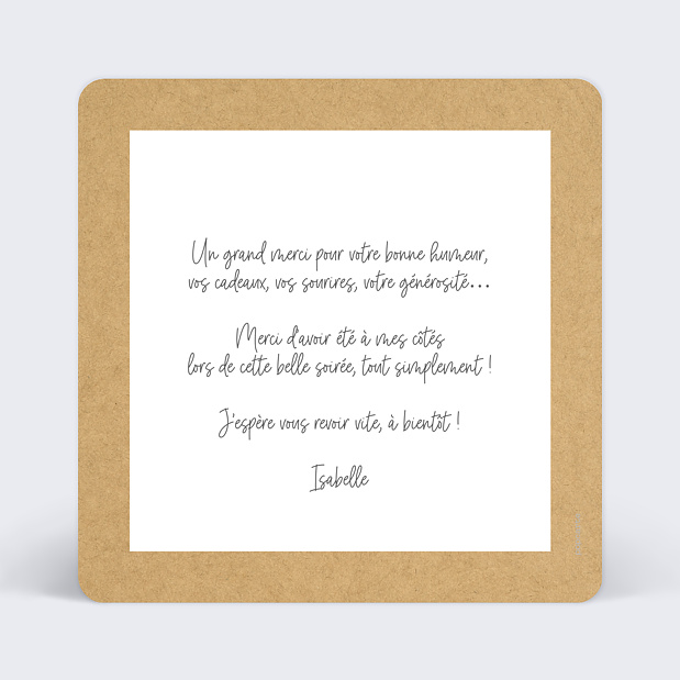 Carte Remerciement Anniversaire Fanions Bucoliques Multi Verso