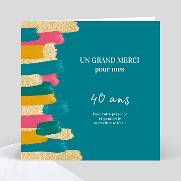 Carte Anniversaire Traits De Peinture Popcarte