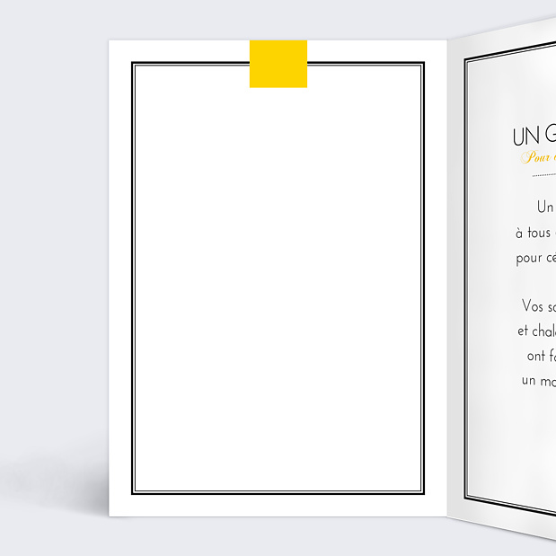 Carte Remerciement Anniversaire Champagne Intérieur Gauche