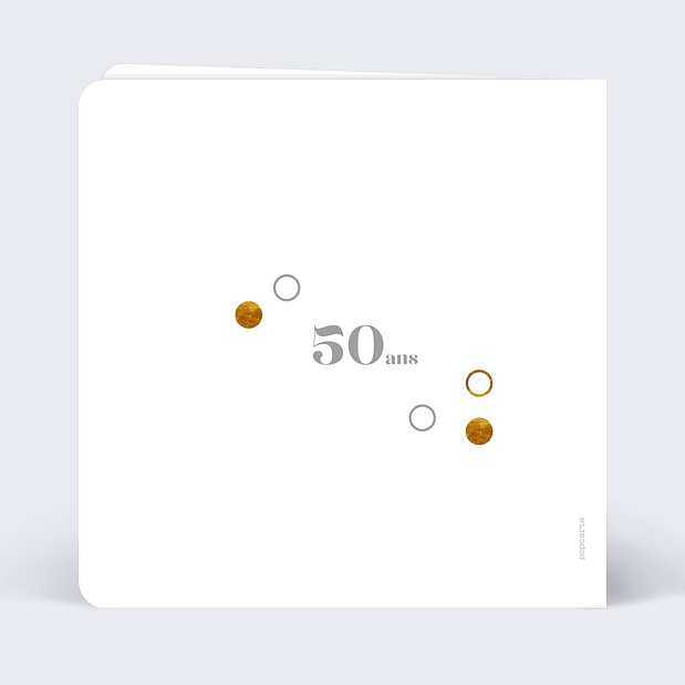 Carte de Remerciement Anniversaire C'est la Fête Verso
