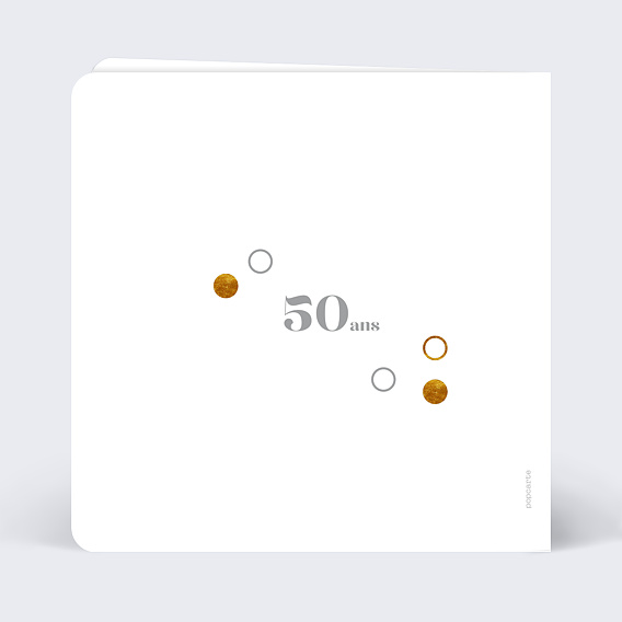 Carte remerciement anniversaire C'est la Fête Verso