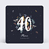 Carte remerciement anniversaire 40 ans