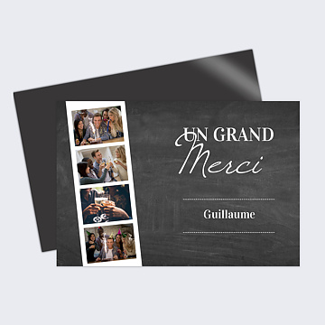 Remerciements Anniversaire Photomaton ardoise