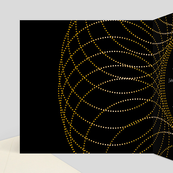 Carte remerciement anniversaire Rosace Intérieur Gauche