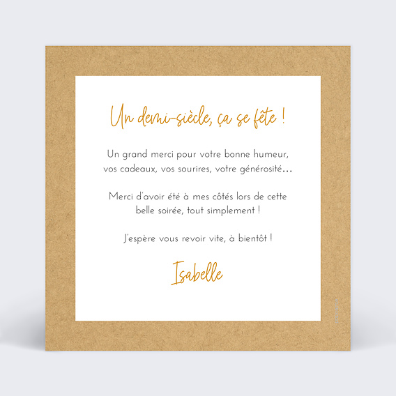 Remerciements Anniversaire Fanions Bucoliques