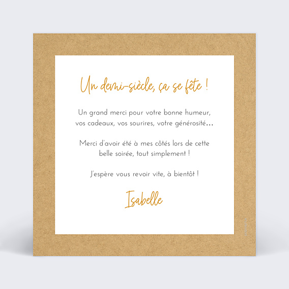 Remerciements Anniversaire Fanions Bucoliques