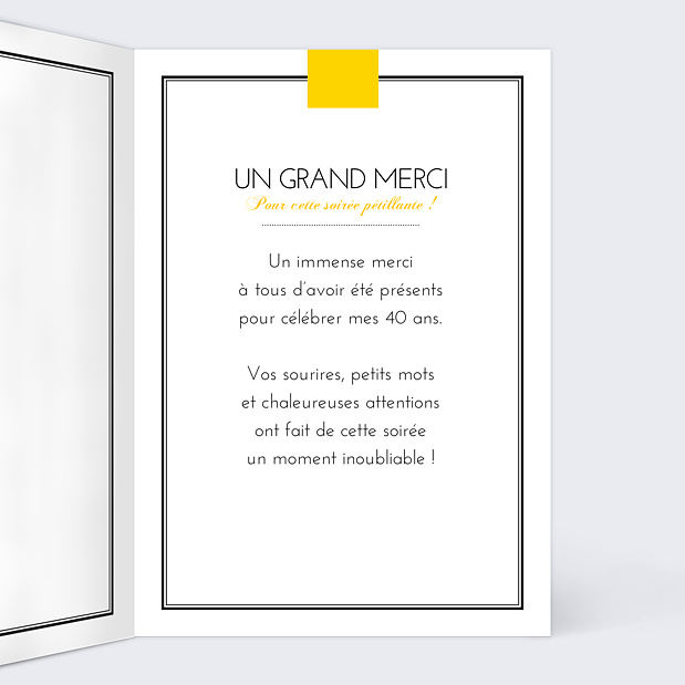Carte Remerciement Anniversaire Champagne Intérieur Droit