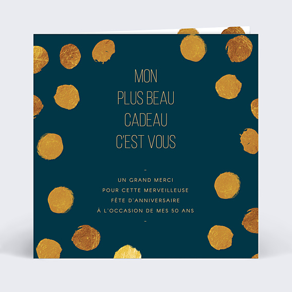 Remerciements Anniversaire Graphique Chic