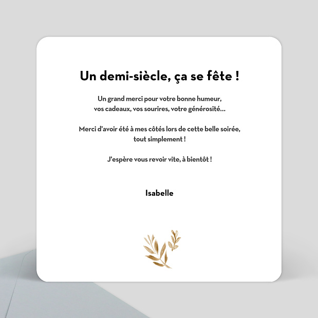 Carte De Remerciement D Anniversaire Luxe Popcarte Carte De Remerciement D Anniversaire Luxe Popcarte