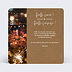 Carte remerciement anniversaire Bohème Verso