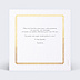 Carte remerciement anniversaire Esprit Gatsby Verso