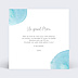 Carte remerciement anniversaire Goutte d'Eau Verso