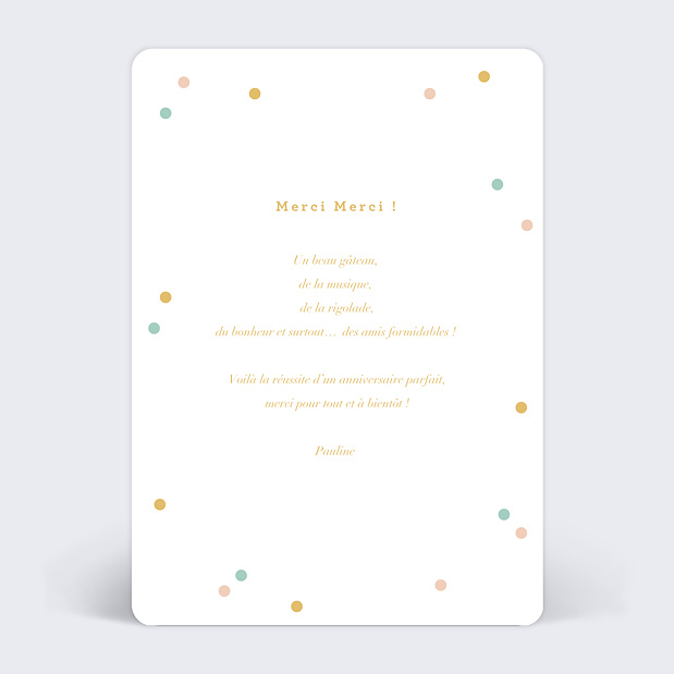 Carte Remerciement Anniversaire Rigolo Verso
