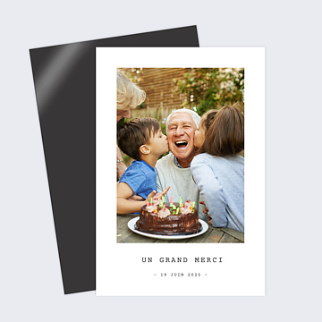 Remerciements Anniversaire Polaroid Simple