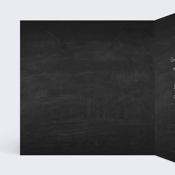 Carte remerciement anniversaire Etapes de Soirée Intérieur Gauche