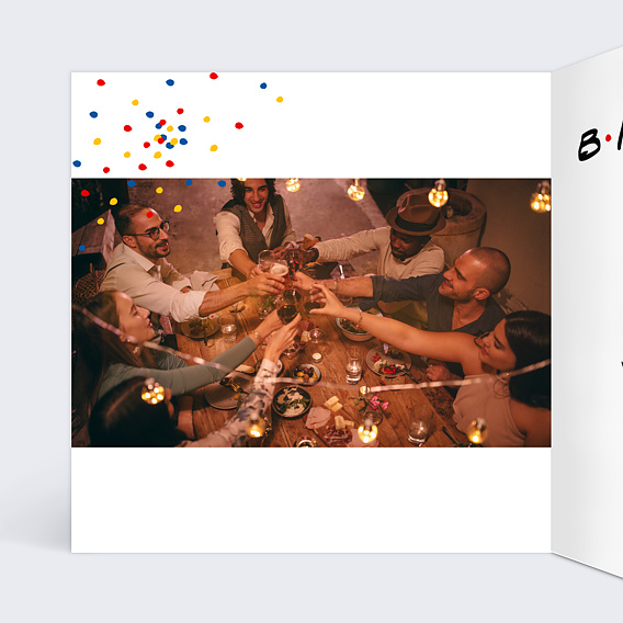 Remerciements Anniversaire Copain de Soirée
