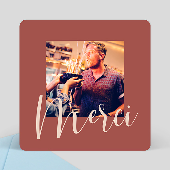 Remerciements Anniversaire Velours