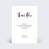 Carte remerciement baptême This is love Verso