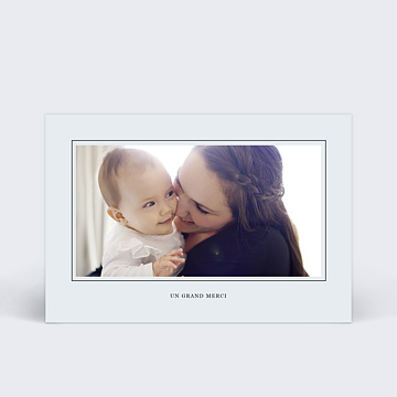 Carte remerciement baptme Carte Chic 
