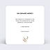 Carte remerciement baptême Golden Jungle Verso