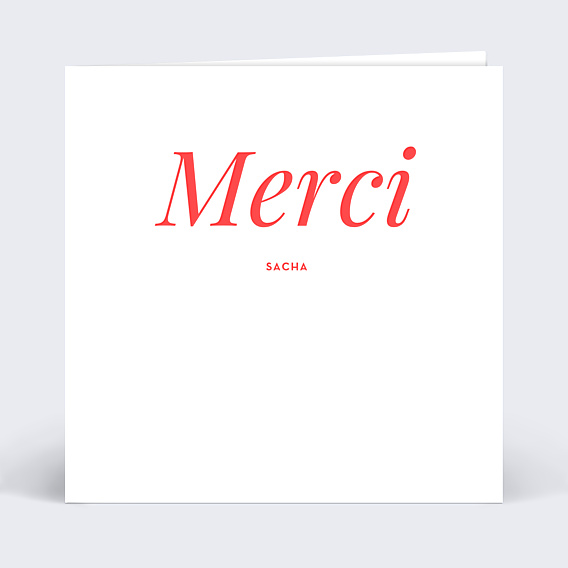Remerciements Baptême Découpe Coeur