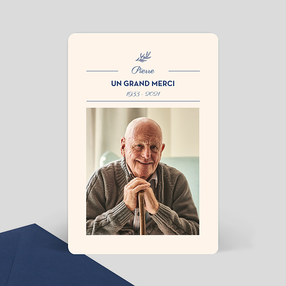 Remerciements Décès Délicatesse simple