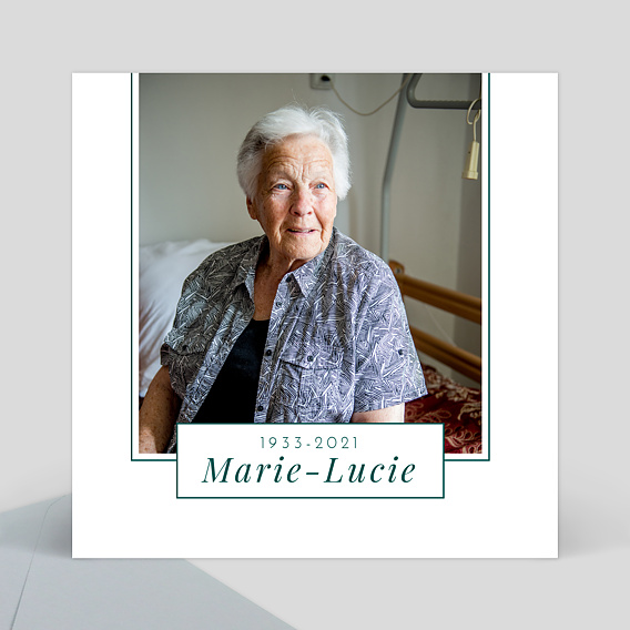 Remerciements Décès Modernité