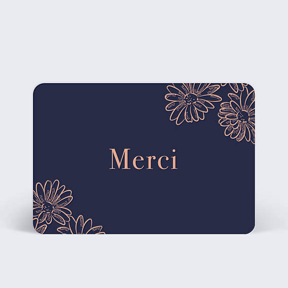 Remerciements Décès Merci Floral