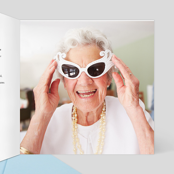 Carte remerciement décès Dorure Pois Merci Intérieur Droit