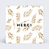 Carte remerciement décès Golden Jungle Recto