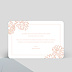 Carte remerciement décès Merci Floral Verso