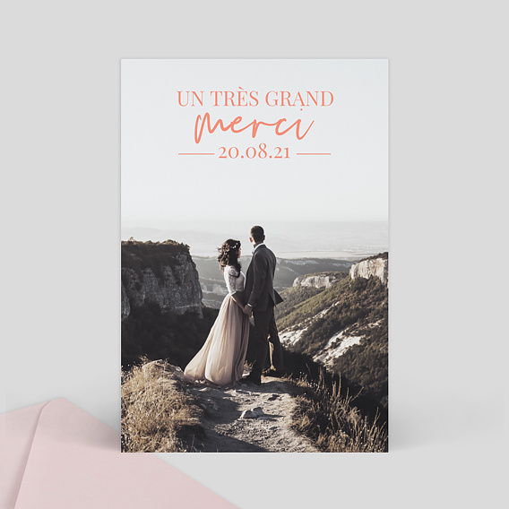 Remerciements mariage Composition