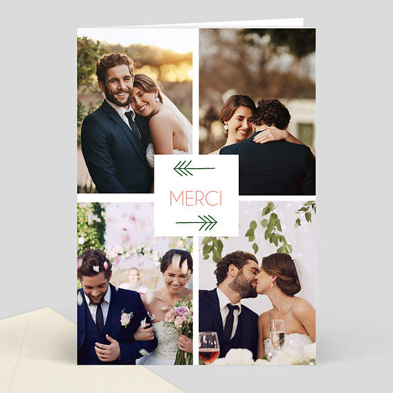 Remerciements mariage Droit au coeur