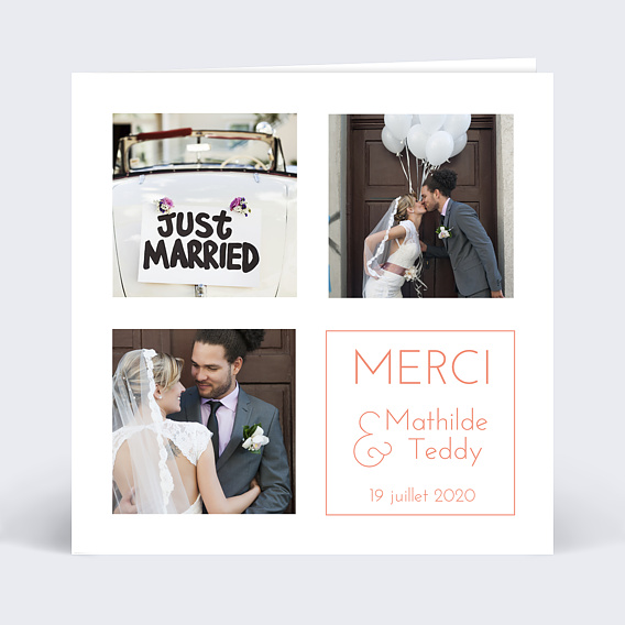 Remerciements mariage Esperluette