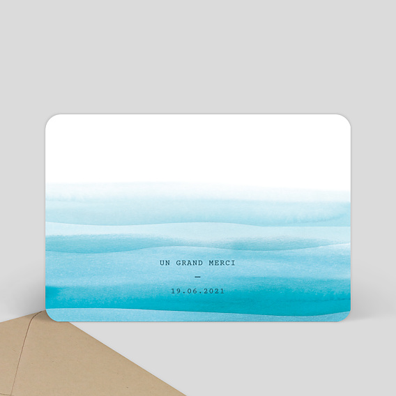 Remerciements mariage Indigo