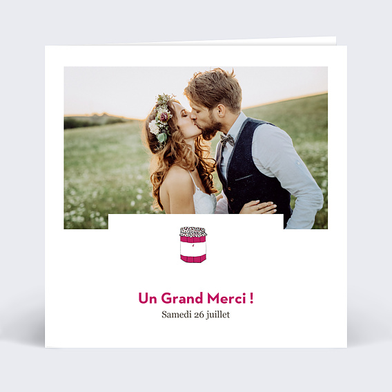 Remerciements mariage Innocente gourmandise