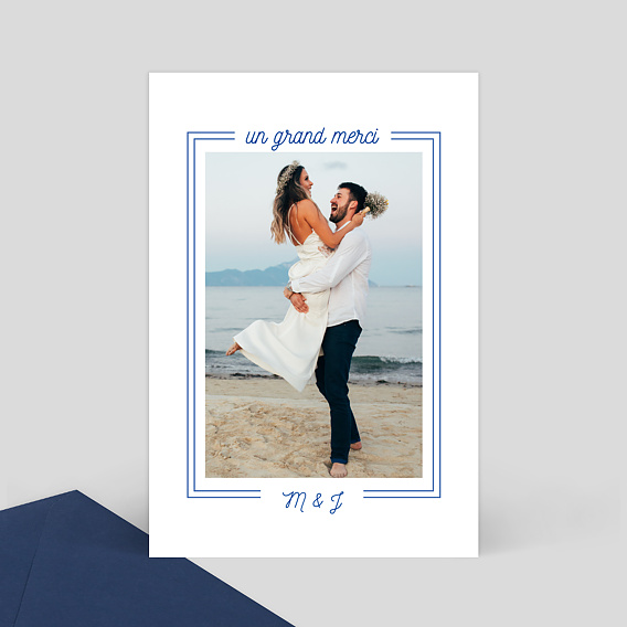Remerciements mariage Joli cadre