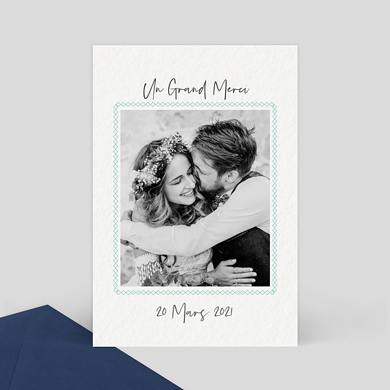 Remerciements mariage Liseré