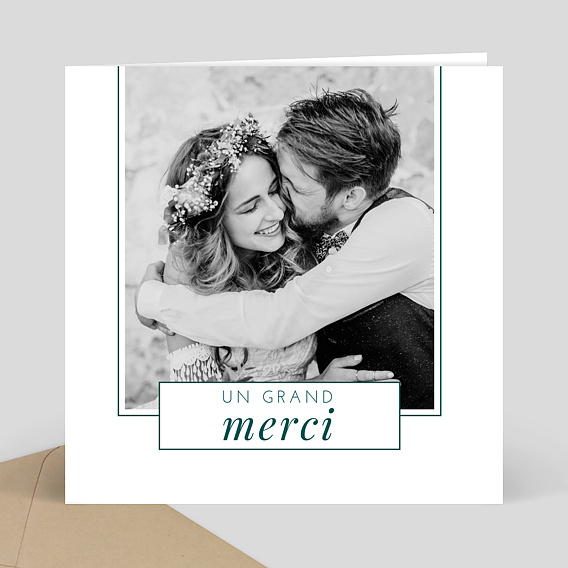 Remerciements mariage Modernité